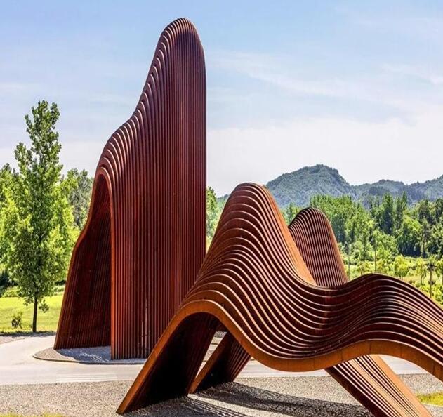 潜山锈钢板造型