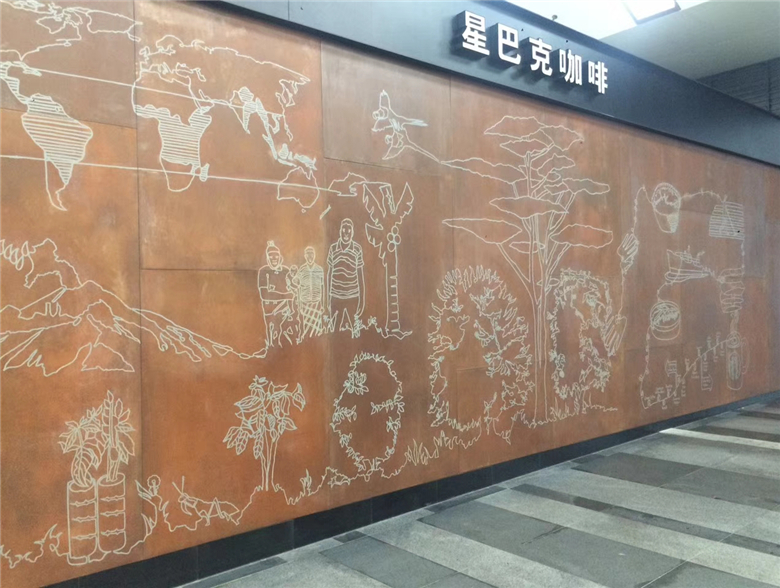 潜山耐候钢幕墙